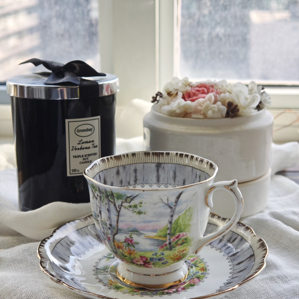 Royal Albert Scenic Teacup and Saucer Set